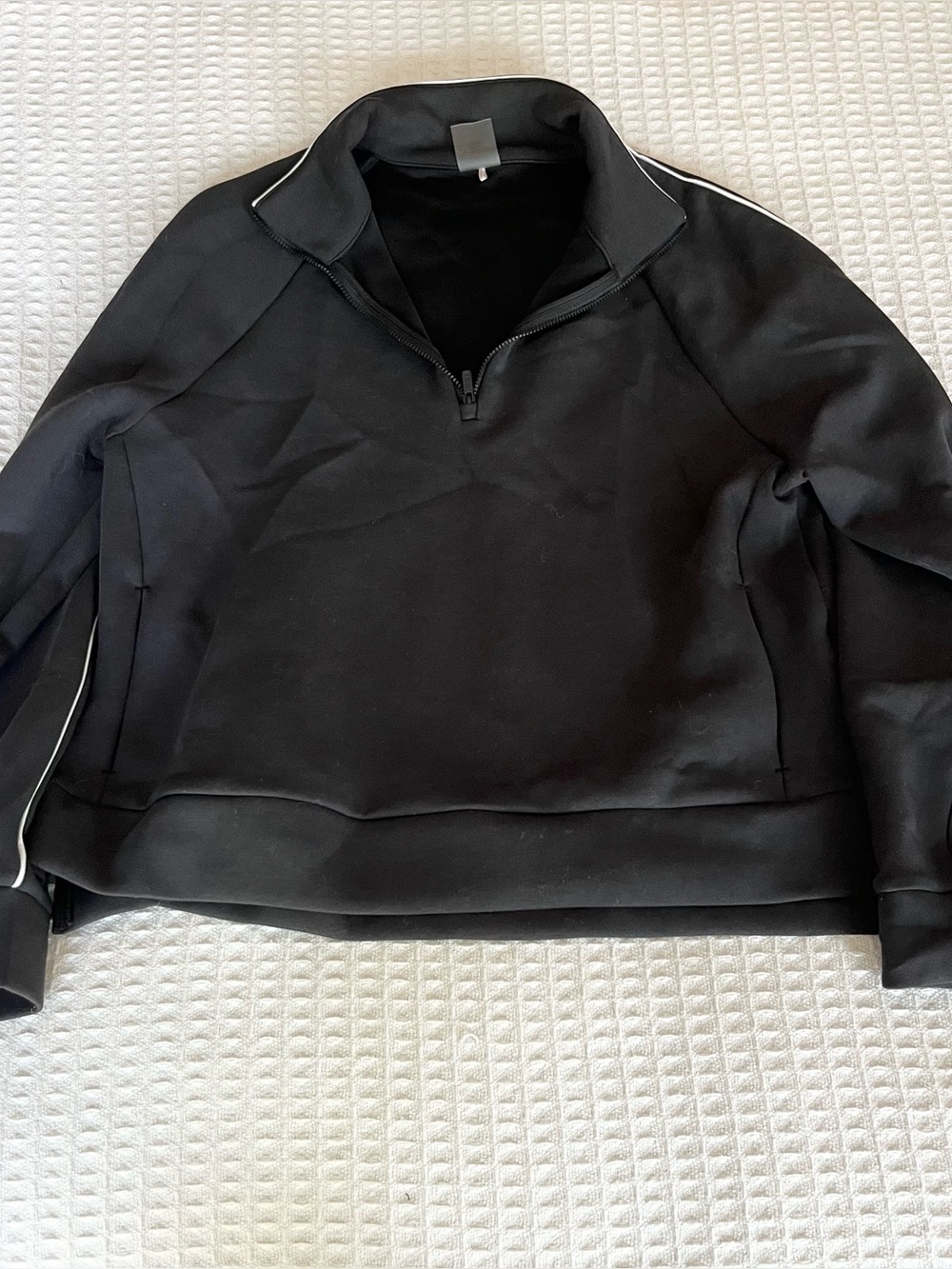 CALIA Black Quarter-Zip Pullover Sweatshirt large